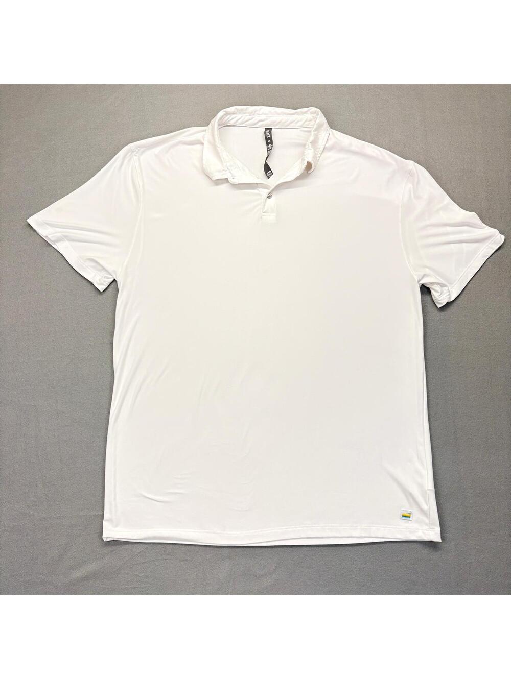 Vuori White Polo Shirt Men's XXL